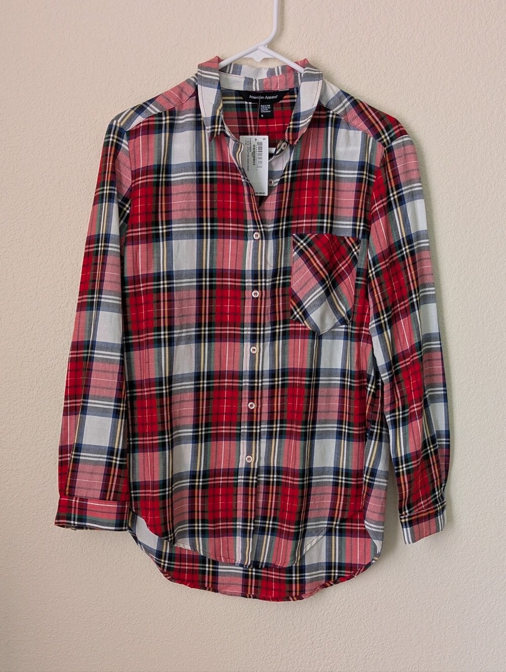 American Apparel plaid button down shirt